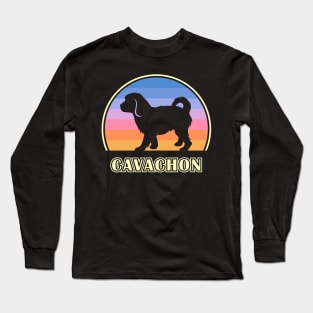 Cavachon Vintage Sunset Dog Long Sleeve T-Shirt